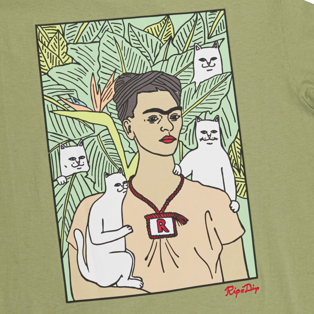 RIPNDIP NERMAL PORTRAIT TEE OLIVE