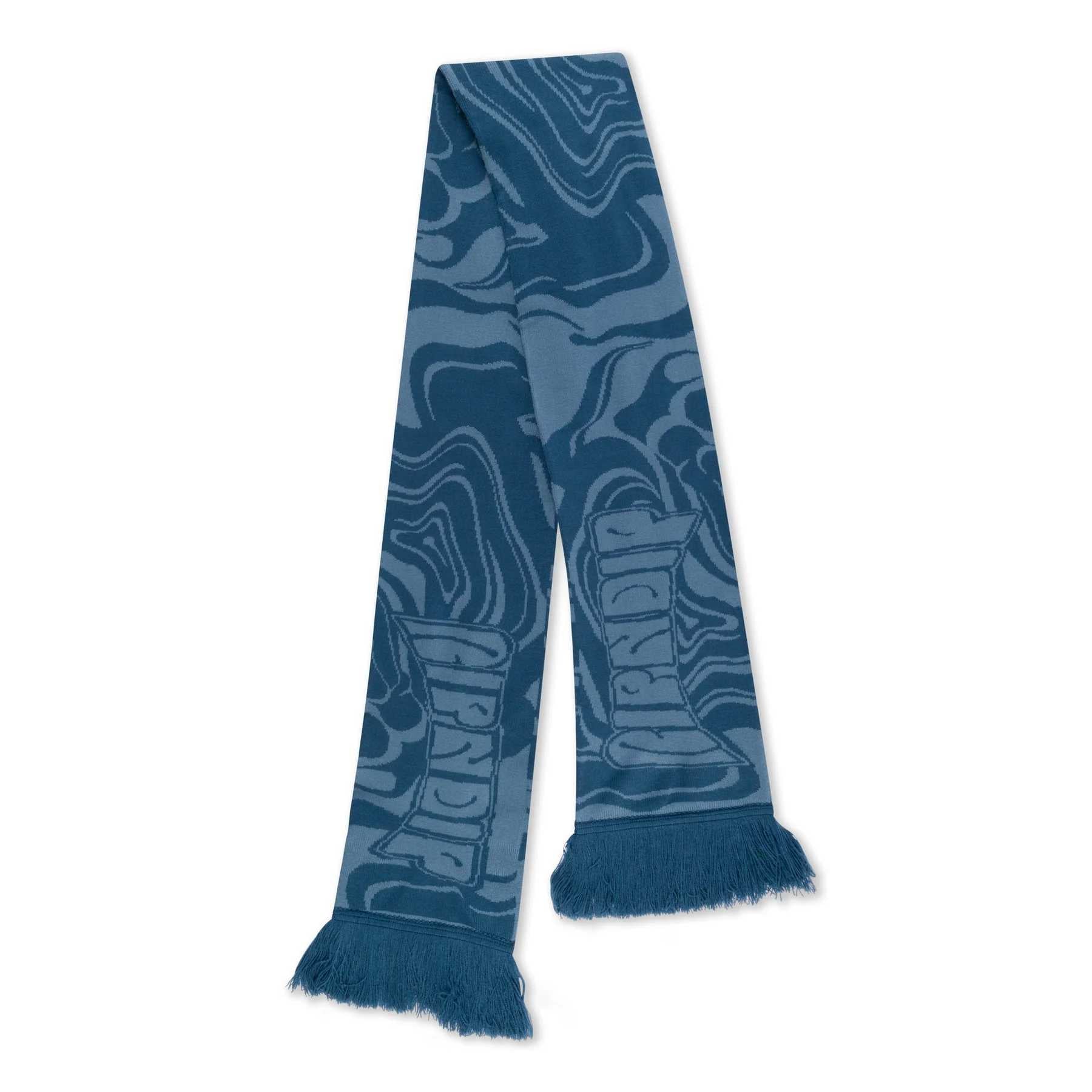 RIPNDIP PSYCHEDELIC KNIT SCARF NAVY