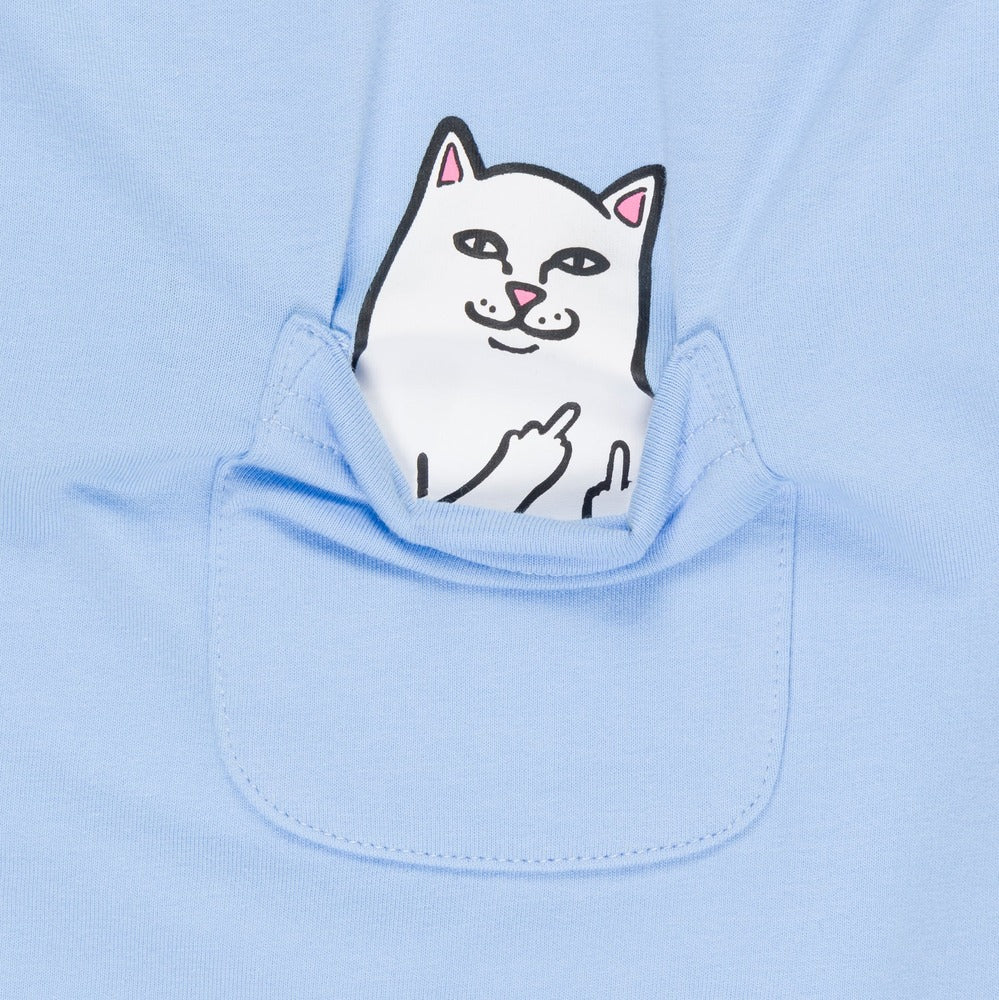 RIPNDIP NERMAL CROPPED POCKET TEE LIGHT BLUE