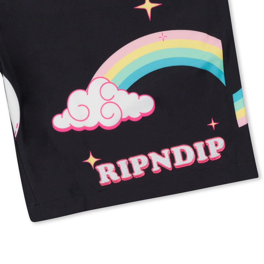 RIPNDIP FANTASY NERM SWIM SHORTS  BLACK