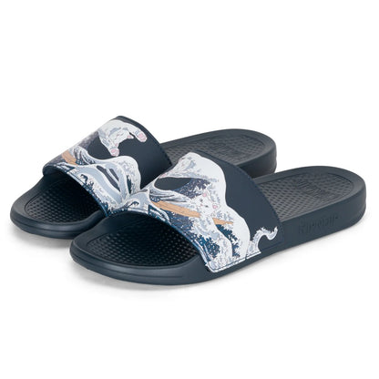 RIPNDIP GREAT WAVE SLIDES NAVY