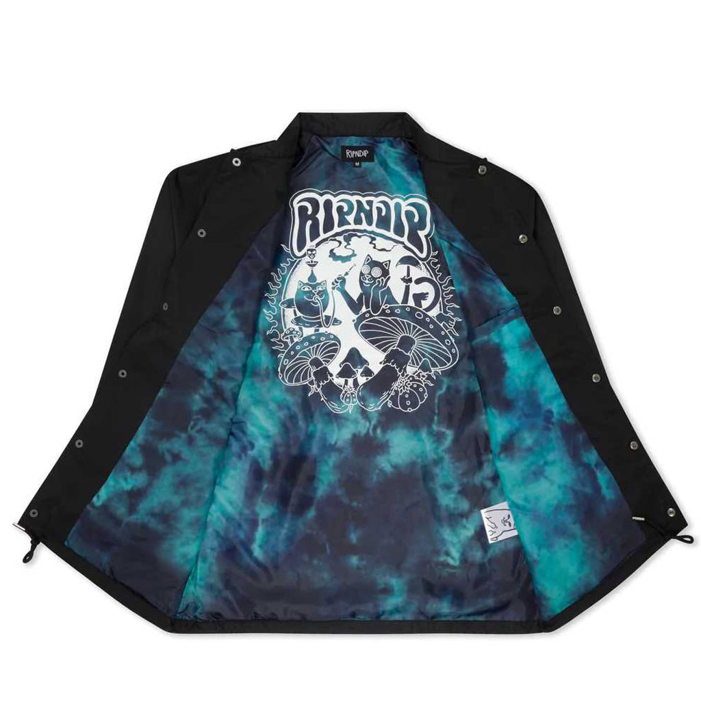 RIPNDIP PSYCHEDELIC GARDEN JACKET BLACK