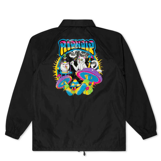 RIPNDIP PSYCHEDELIC GARDEN JACKET BLACK