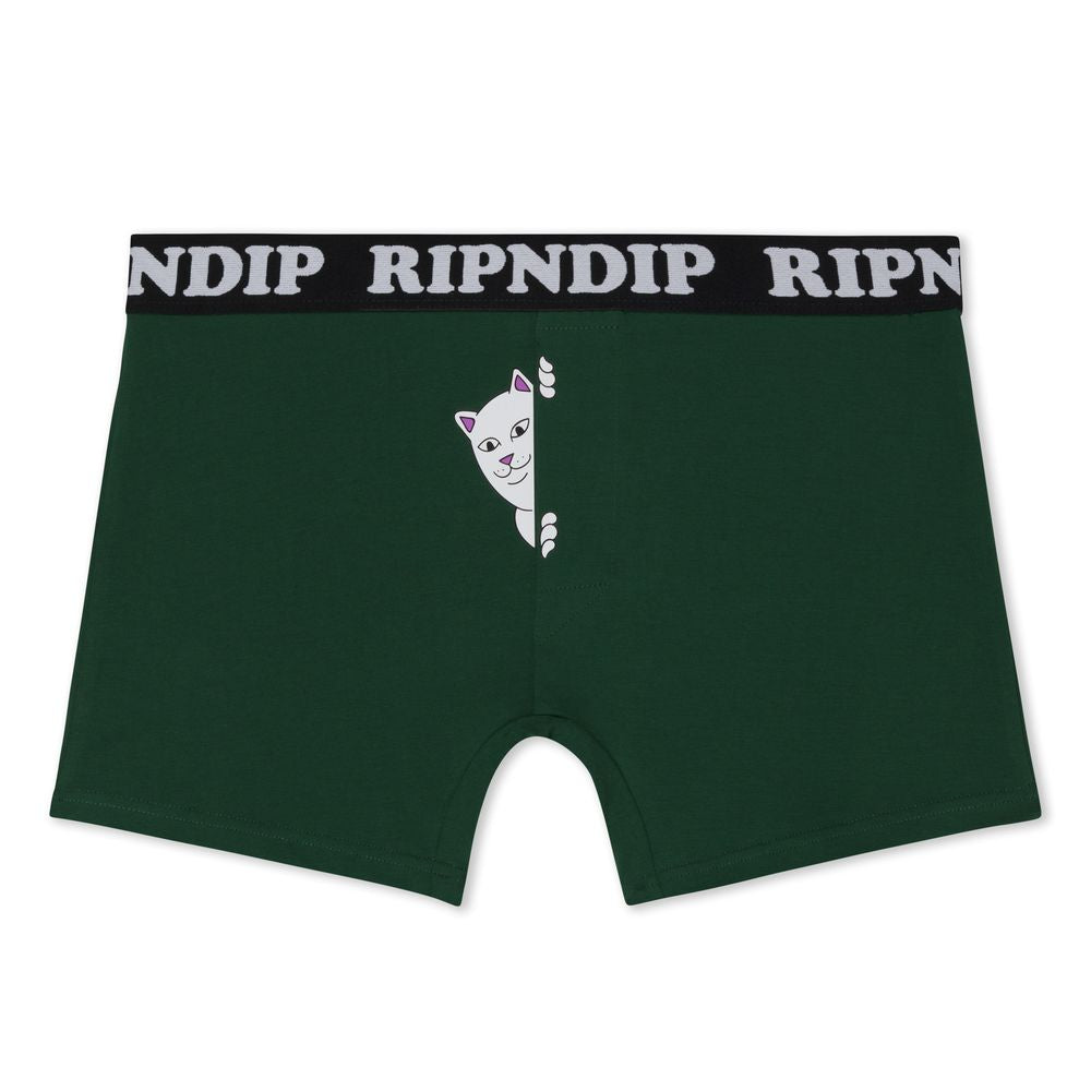 RIPNDIP PEEK A NERMAL BOXERS DARK GREEN