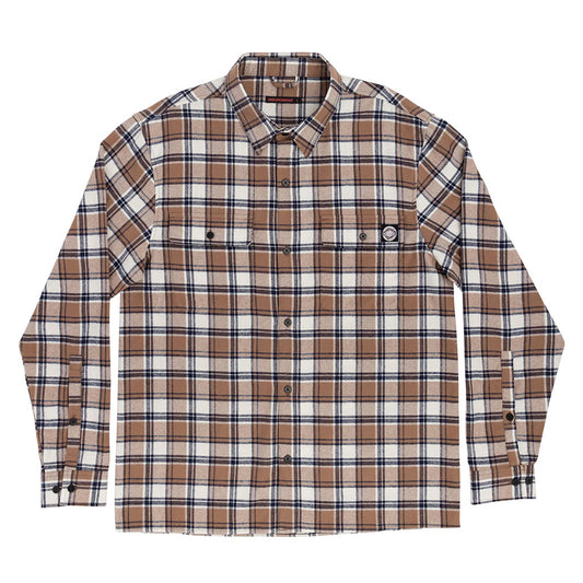 INDEPENDENT BTG CRESS LS FLANNEL CARAMEL