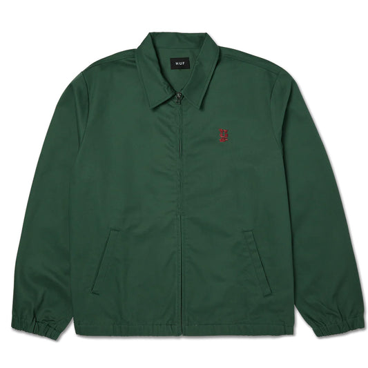 HUF SET MEGABLAST SHOP JACKET DARK GREEN