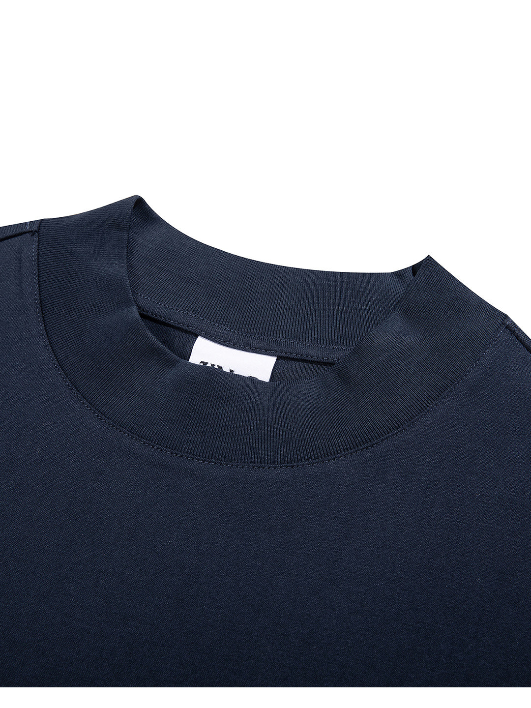 Signature Mockneck Tee Navy Blue