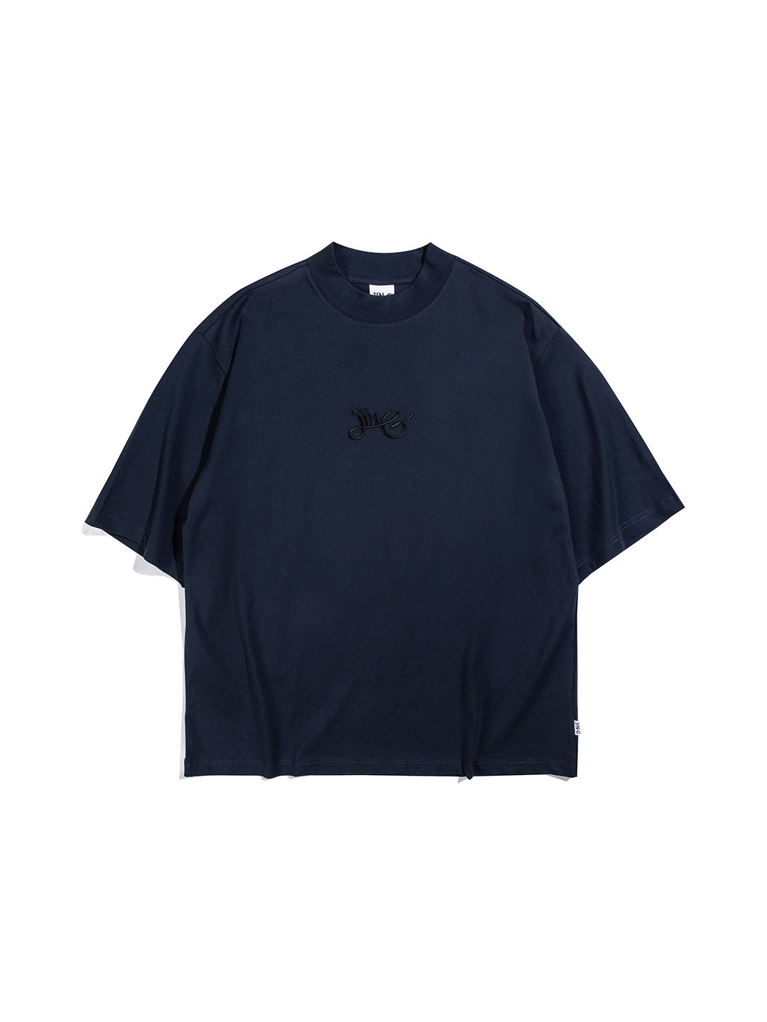 Signature Mockneck Tee Navy Blue