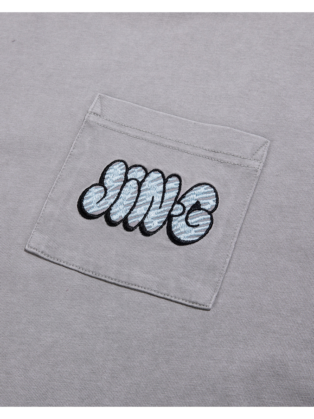 Bubble Pocket Tee Grey