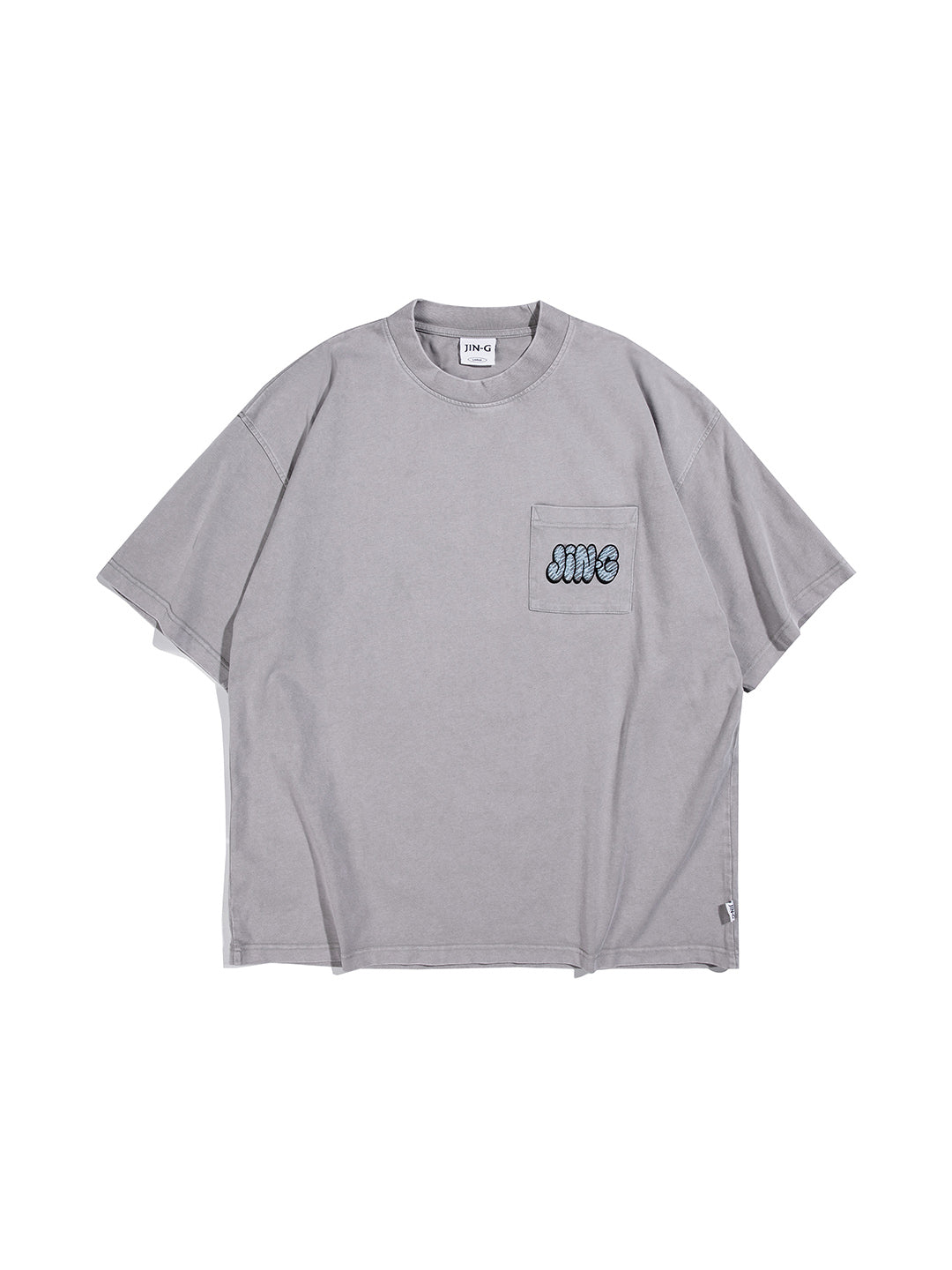 Bubble Pocket Tee Grey
