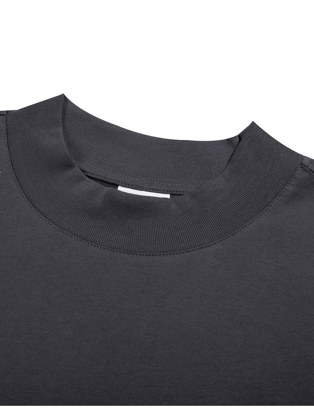 Box Mockneck Tee Grey