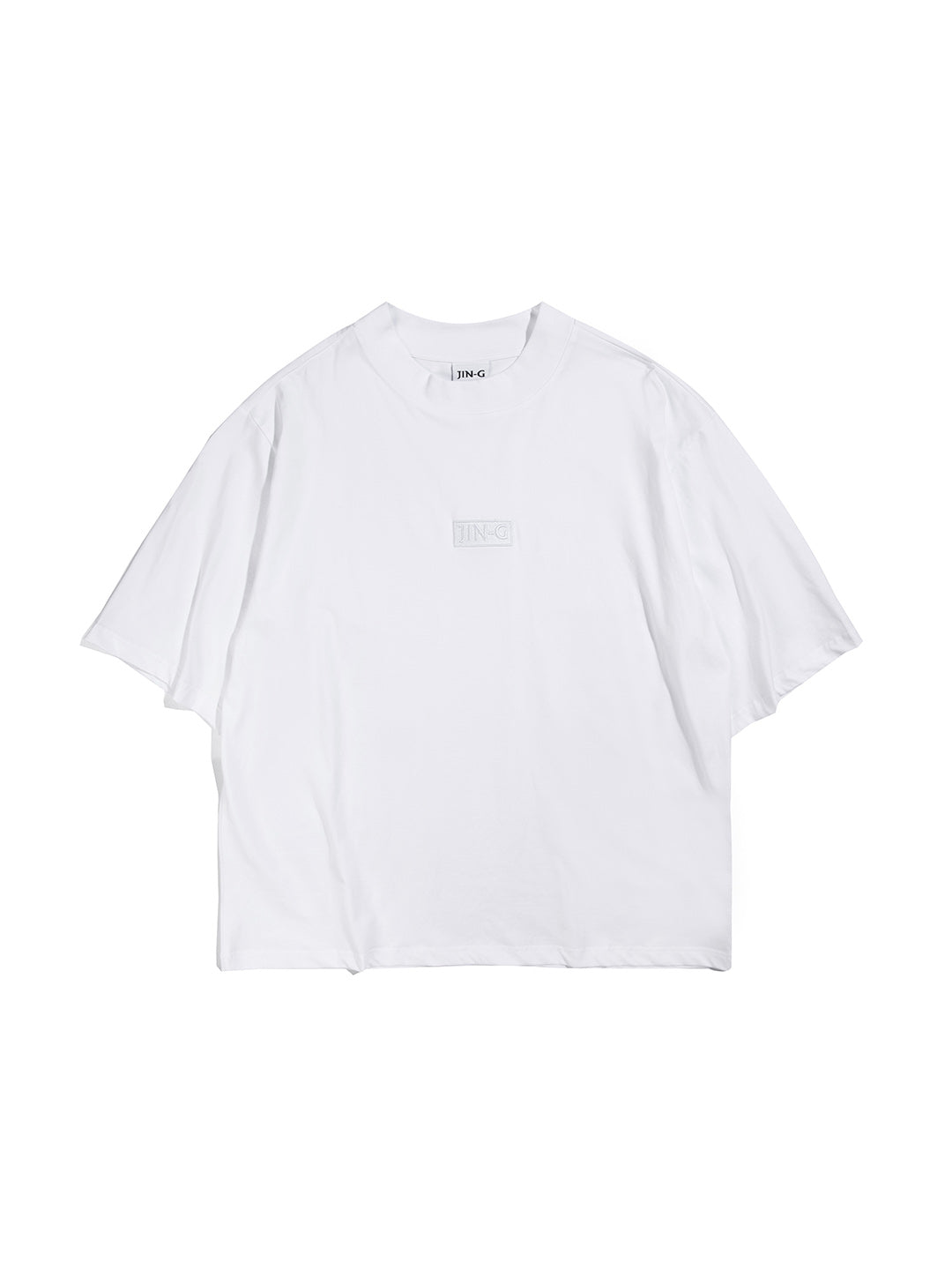 Box Mockneck Tee White