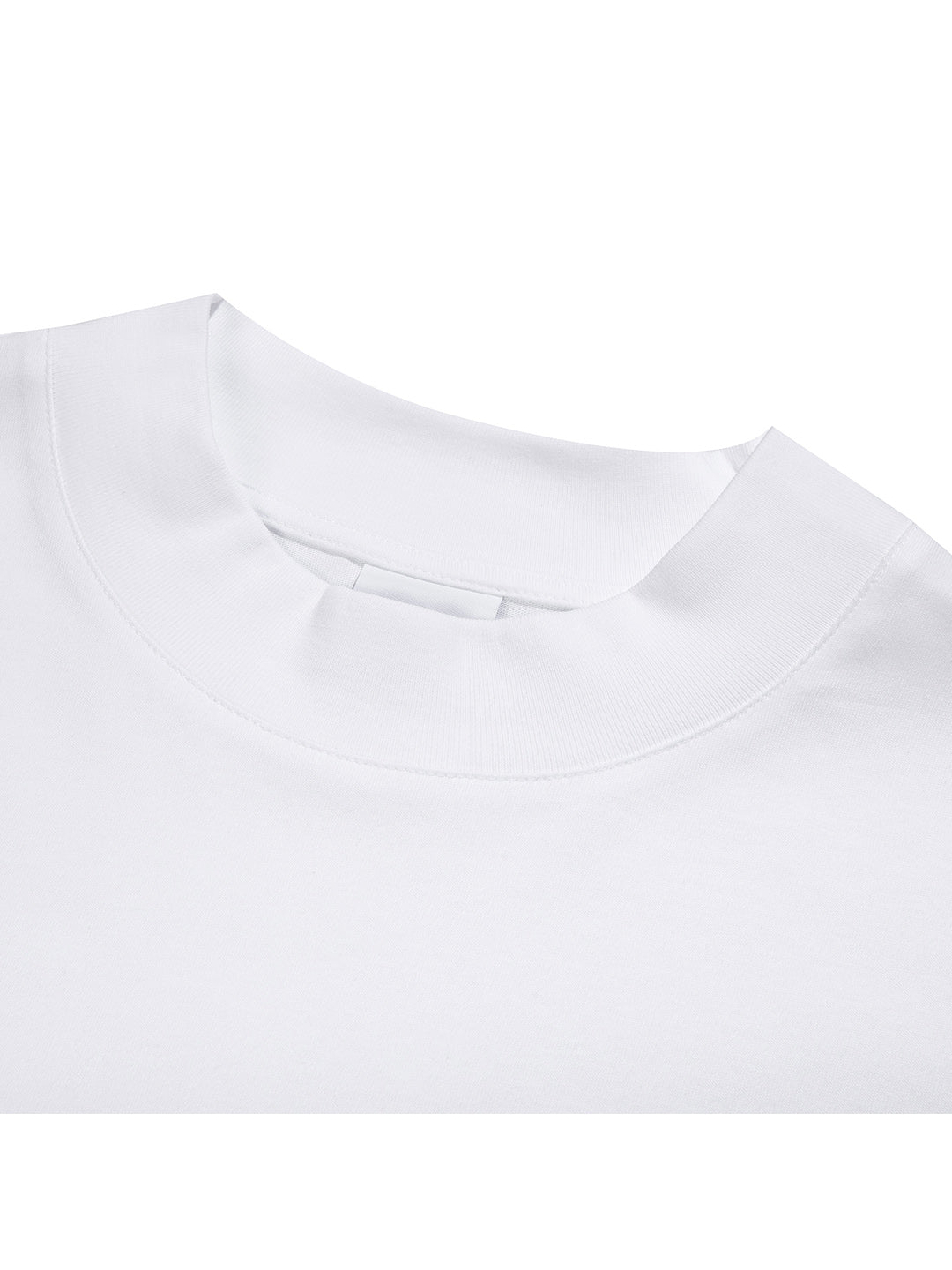 Box Mockneck Tee White