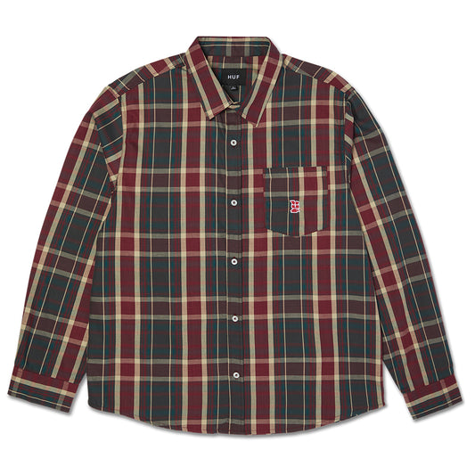 HUF MEGABLAST PLAID SHIRT RED