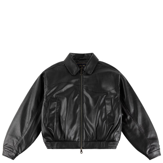 DIME DEBOSSED WAVY JACKET BLACK