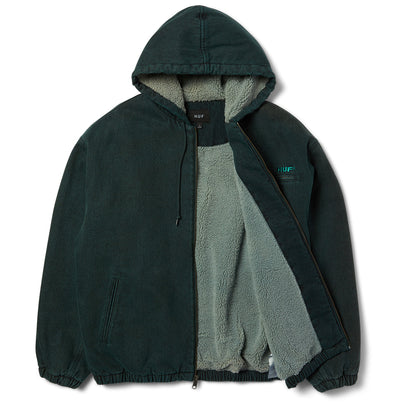 HUF WHAT A JUNGLE WORK JACKET DARK GREEN