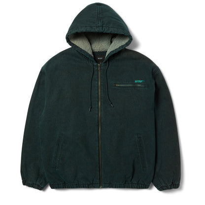 HUF WHAT A JUNGLE WORK JACKET DARK GREEN