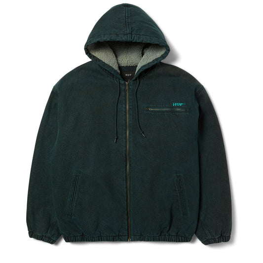 HUF WHAT A JUNGLE WORK JACKET DARK GREEN