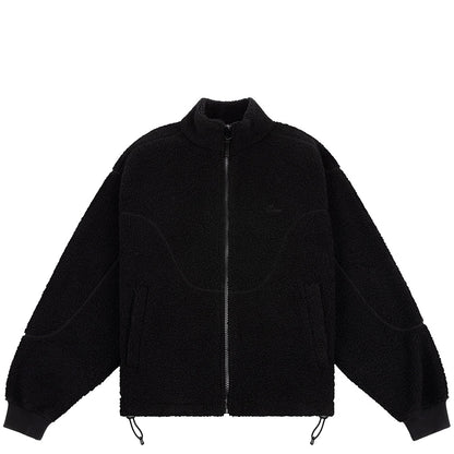 DIME POLAR FLEECE SHERPA ZIP BLACK