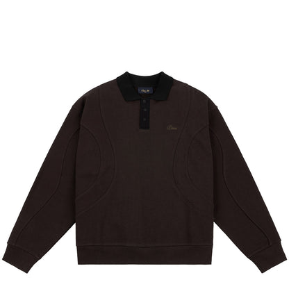 DIME FRENCH TERRY RUGBY BROWN