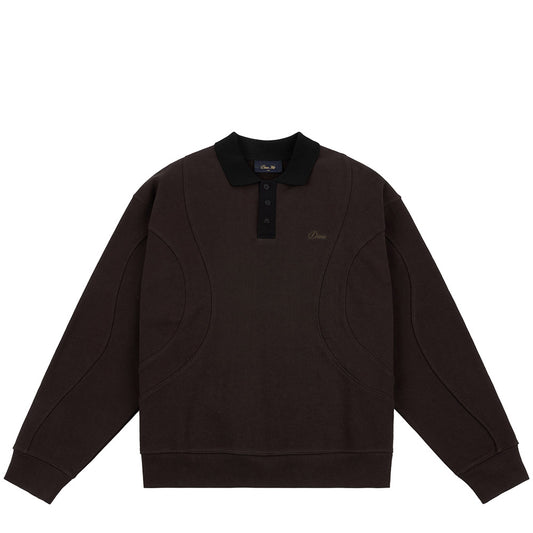 DIME FRENCH TERRY RUGBY BROWN