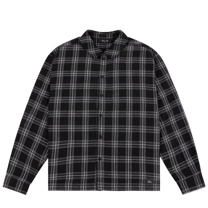 DIME PLAID FLANNEL SHIRT BLACK