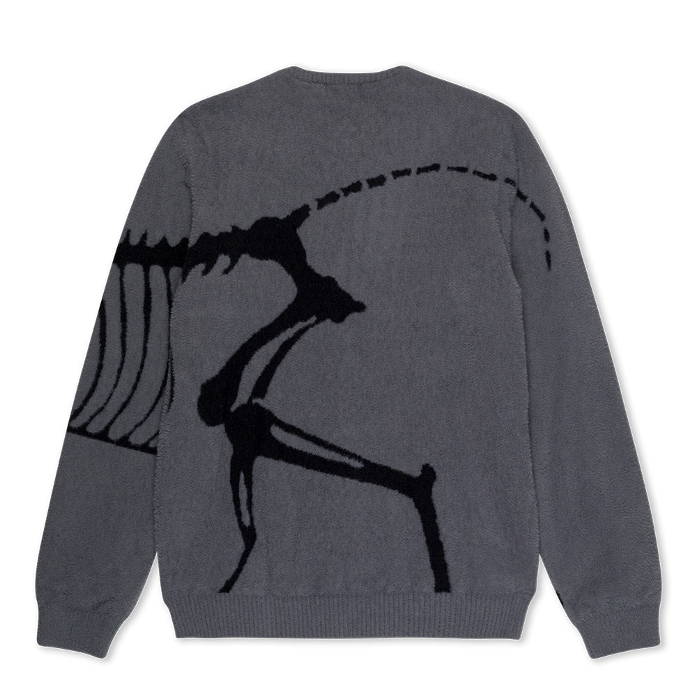 RIPNDIP FOSSIL MOHAIR SWEATER GREY