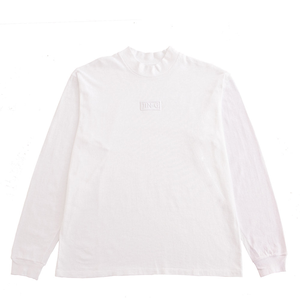 JIN-G BOX LONGSLEEVE TEE WHITE
