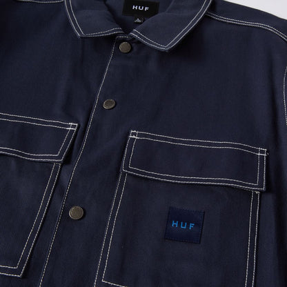 HUF MASON SHACKET NAVY BLUE