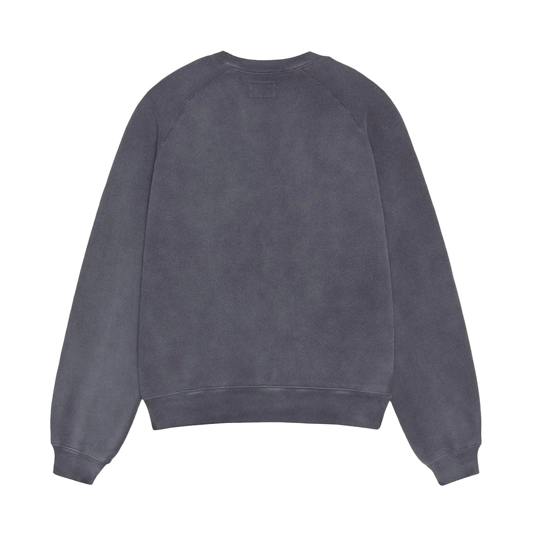 Overlock Varsity Raglan Crewneck Black