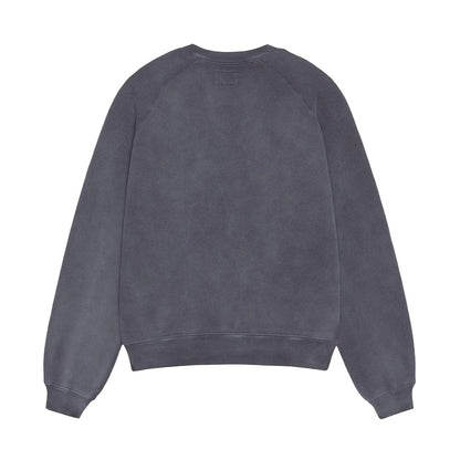 Overlock Varsity Raglan Crewneck Black