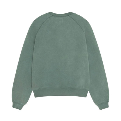 Overlock Varsity Raglan Crewneck Dark Green