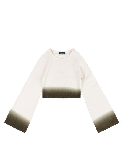 Cropped Mohair Knit Cream