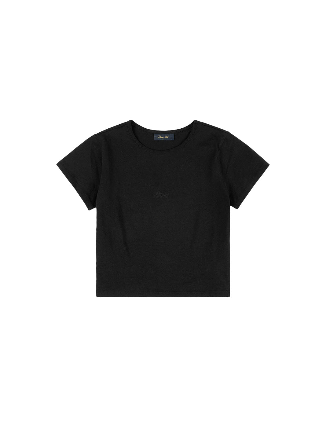 W Cursive Tee Black