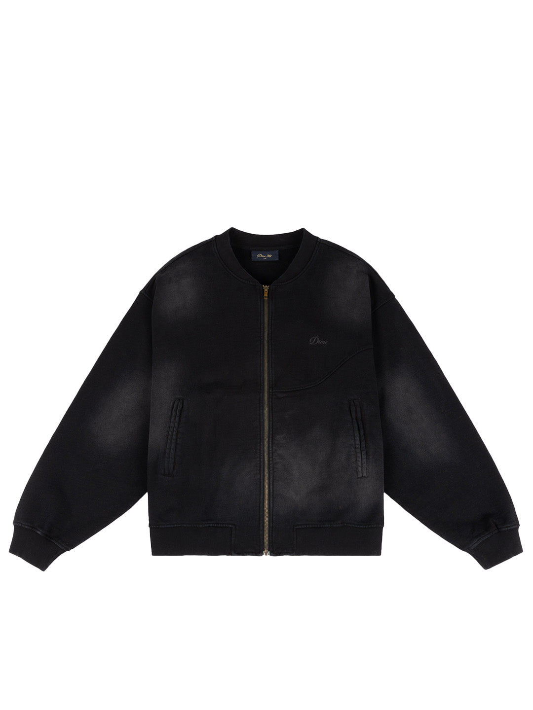 Faded Fleece Bomber Black