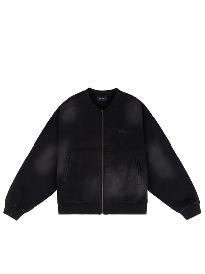 Faded Fleece Bomber Black