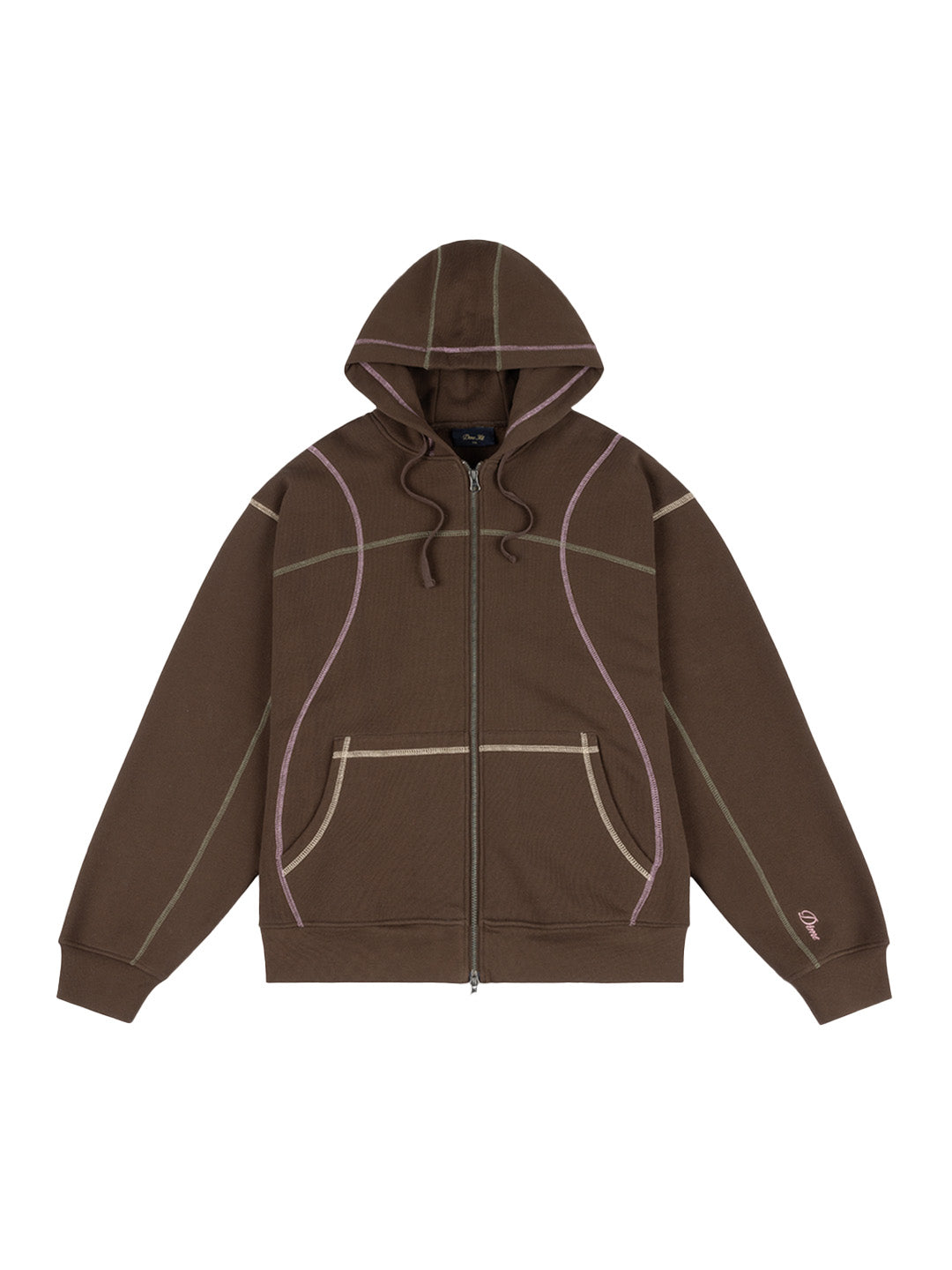 Court Zip Hoodie Brown