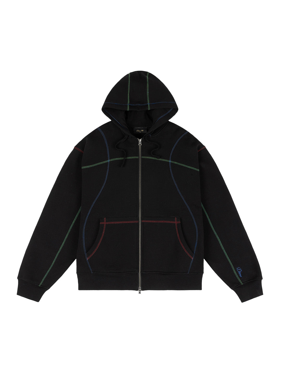 Court Zip Hoodie Black