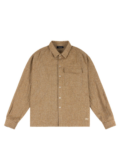 Wool Overshirt Gold