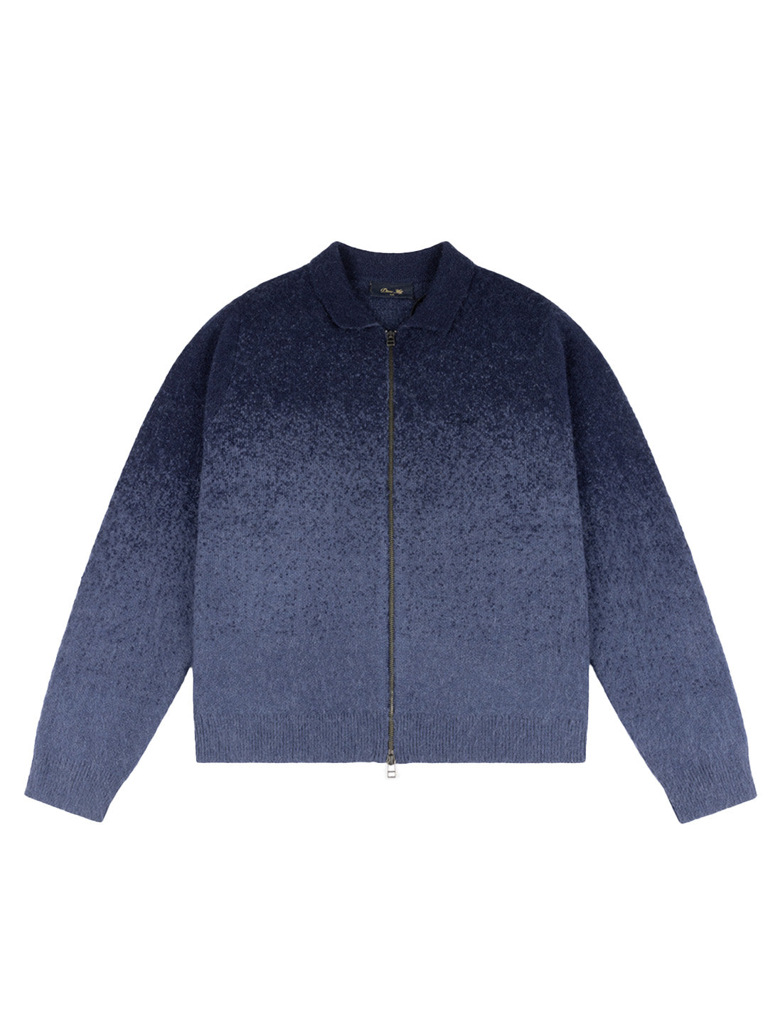 Mohair Double Zip Knit Blue