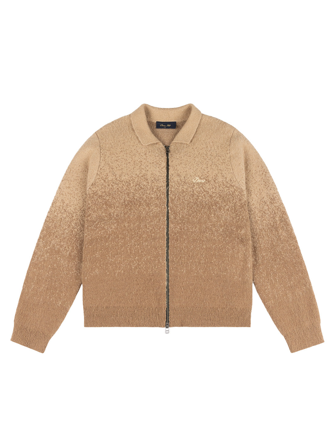 Mohair Double Zip Knit Caramel
