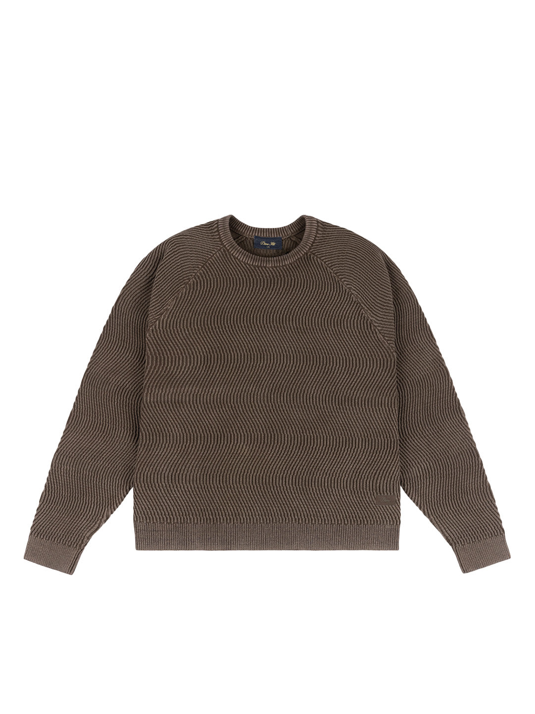 Wave Knit Sweater Brown