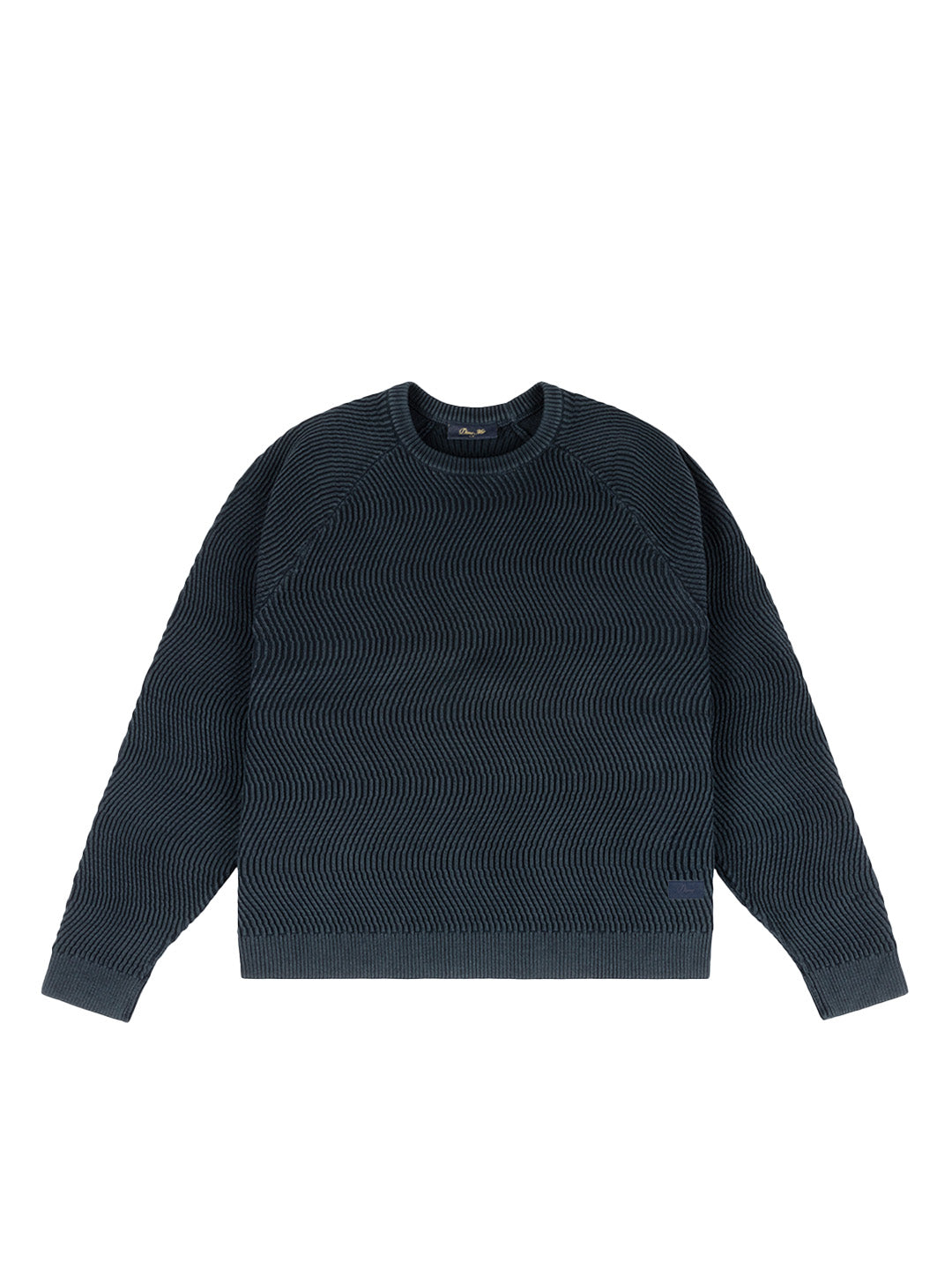 Wave Knit Sweater Navy Blue