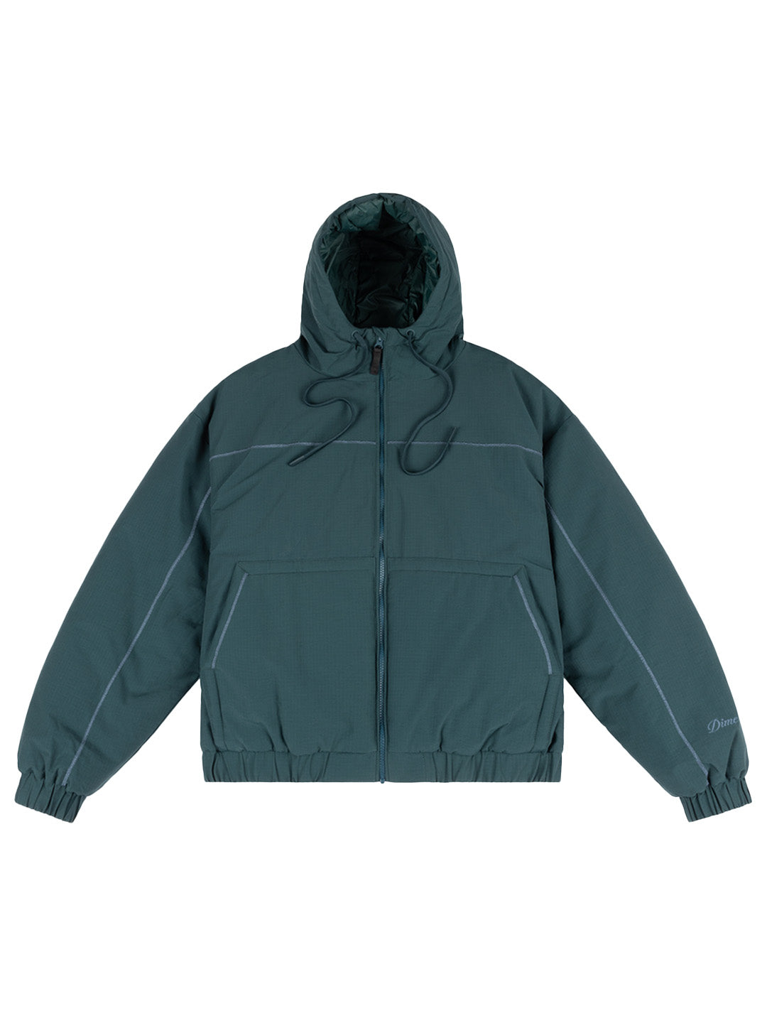 Quilted Ripstop Jacket Turquoise