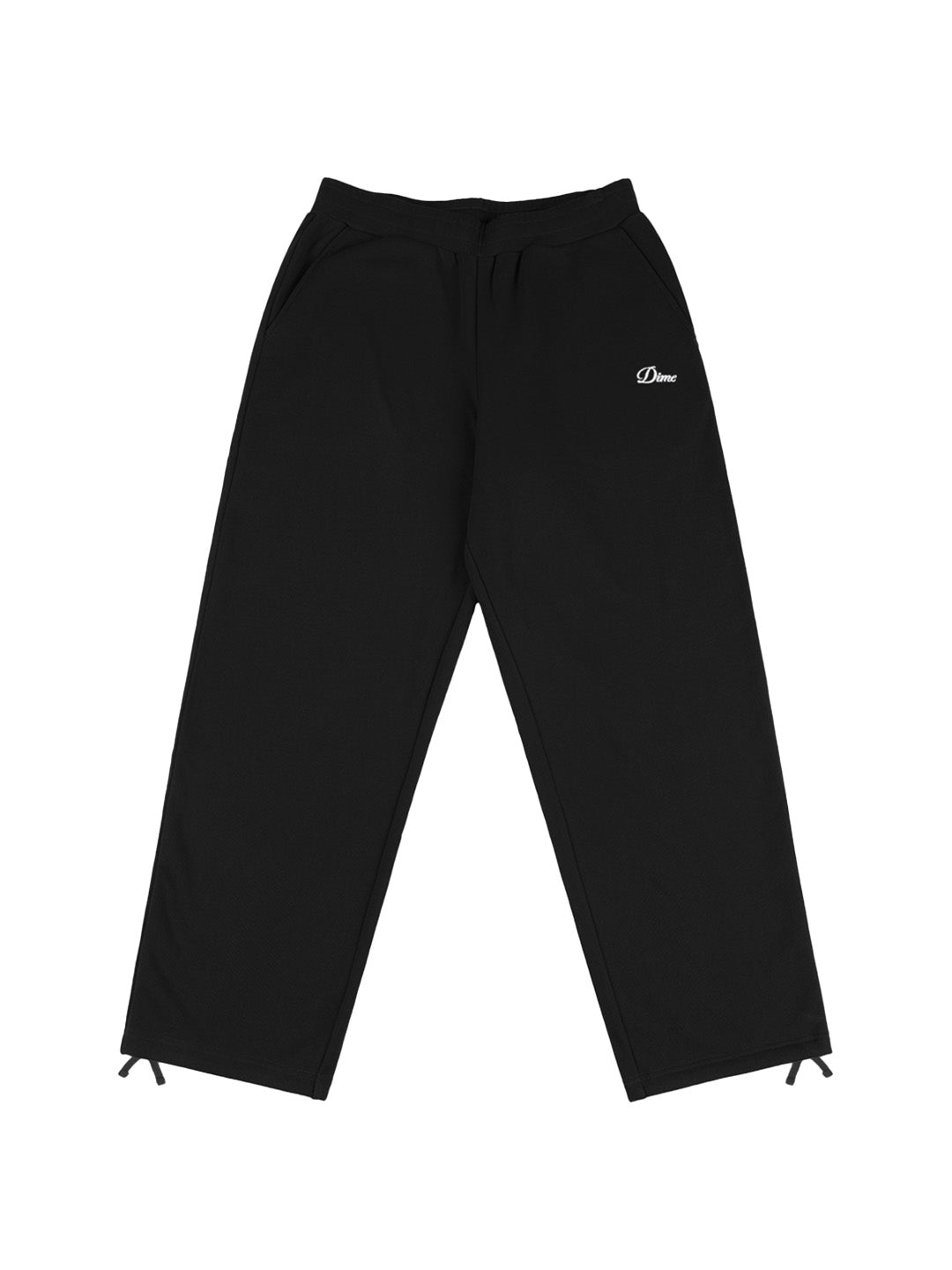 Cursive Small Logo Sweatpants Black