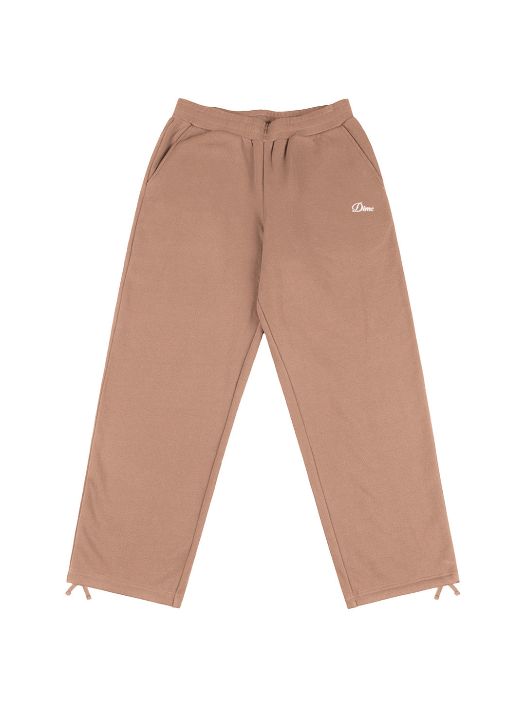 Cursive Small Logo Sweatpants Brown