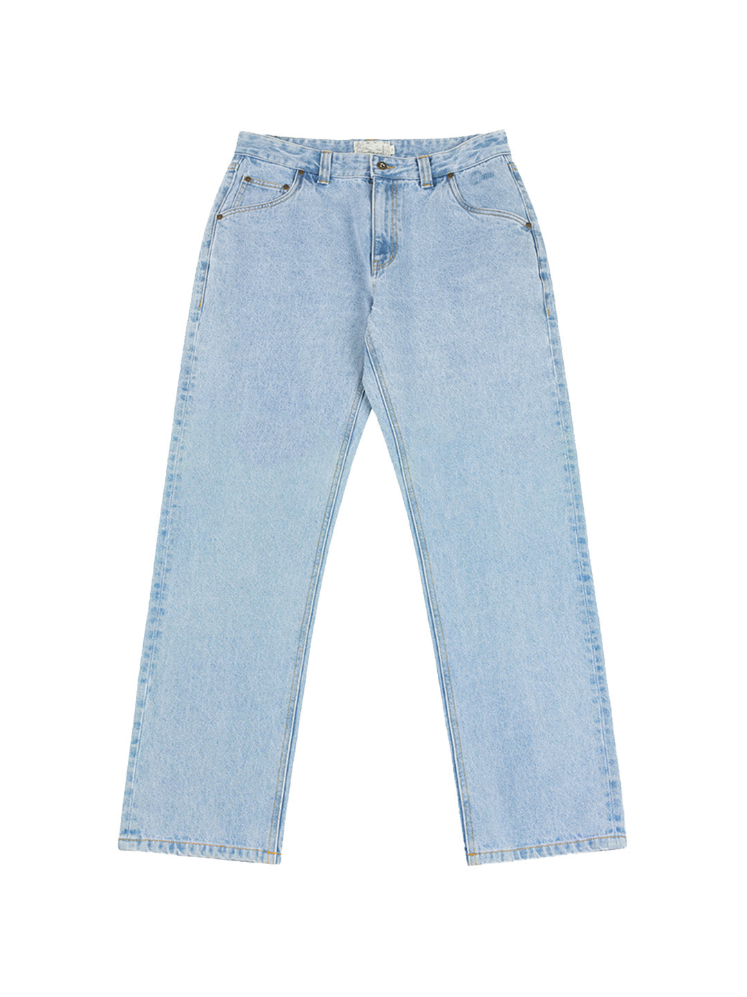 Straight Denim Pants Light Blue