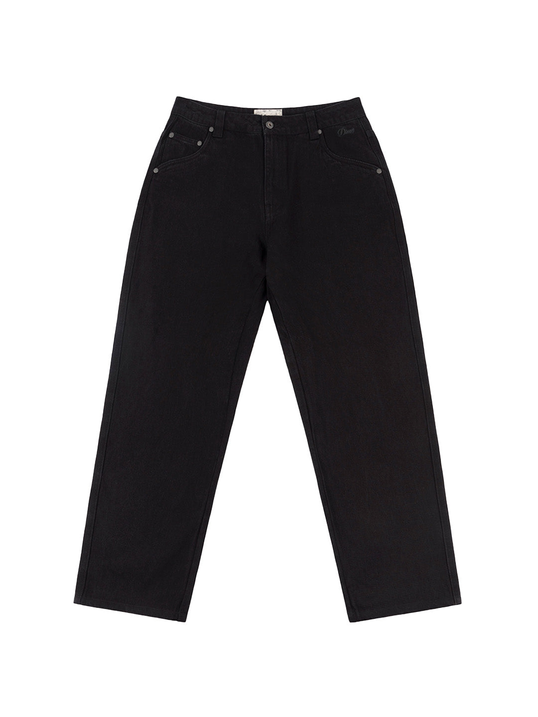 Relaxed Denim Pants Black