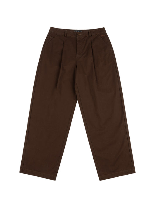 Baggy Chino Pants Brown