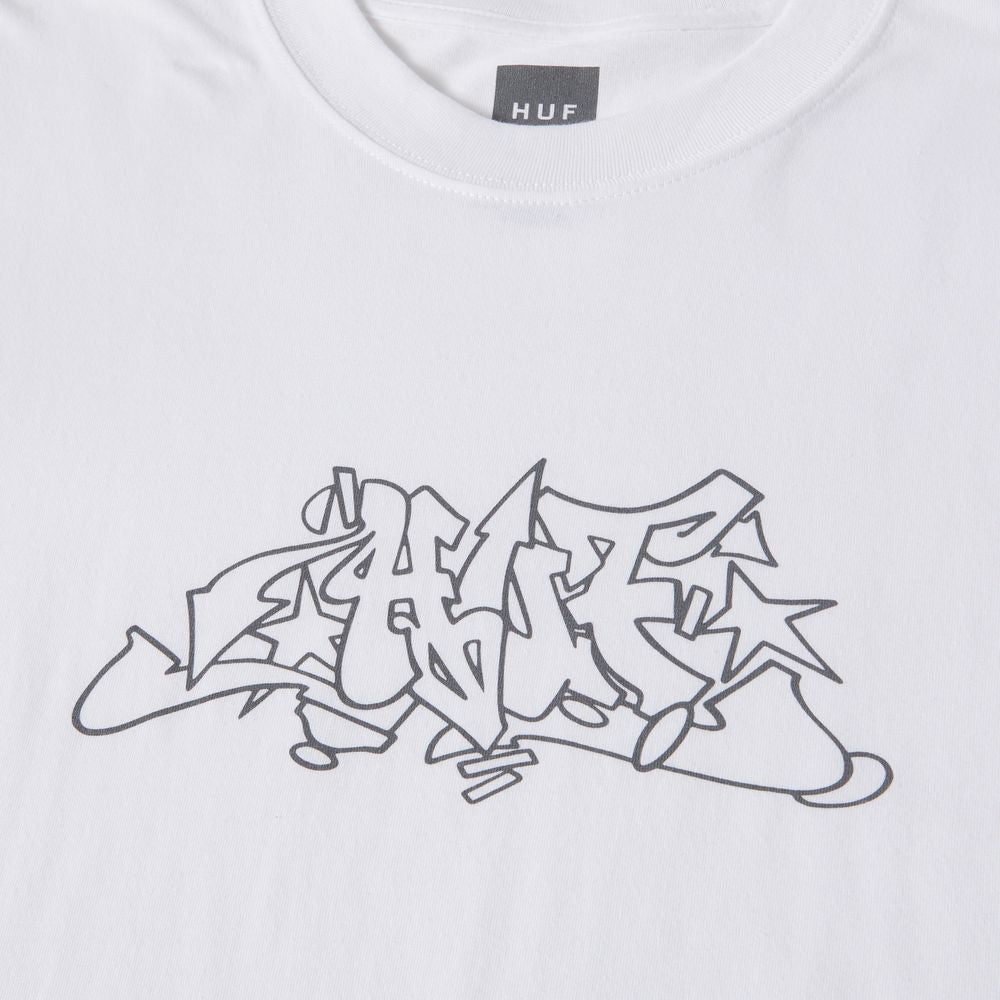 HUF OUTLINE TEE WHITE